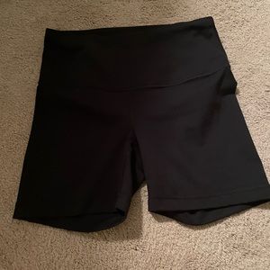 Woman’s black biker shorts